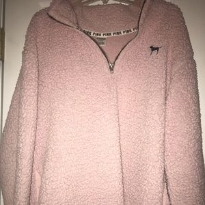Victoria’s Secret Pink fleece quarter zip